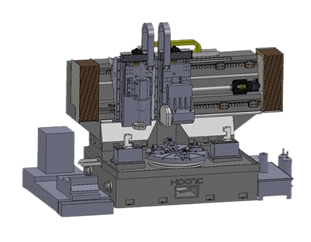 Double grinding head vertical grinding machine internal structure diagram